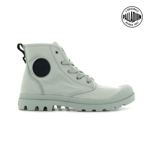 Bottes Palladium Pampa Hi Twill Femme Menthe | FR JYX261S